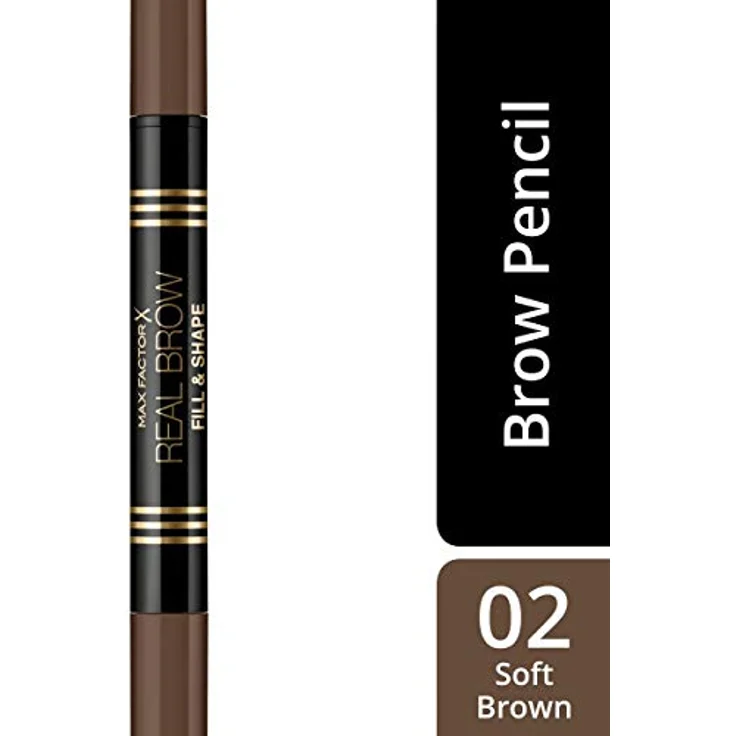 Max Factor Real Brow Fill & Shape Pencil, Farbe 02 Soft Brown, 10 g – Bild 2