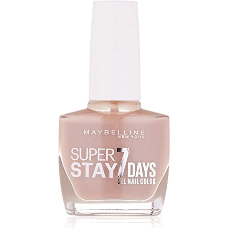 Maybelline New York Langanhaltender Nagellack Mit Gel-Formel Für Farbintensive Nägel, Super Stay 7 Days Farblack, Nr. 890 Greige Steel (Nude), 1 X 10 Ml – Bild 1