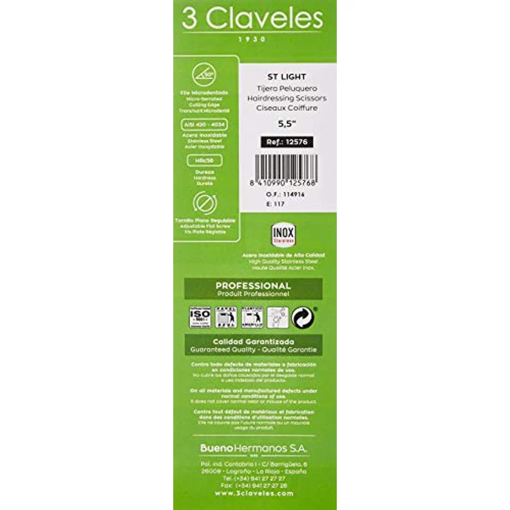 3 Claveles ST Light - Haarschere, 5.5" – Bild 5
