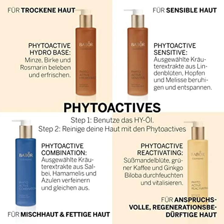 Babor Phytoactive Sensitive 100 ml, Porentiefe und schonende Reinigung, mit Essenzen aus Minze, Birke und Rosmarin  – Bild 4
