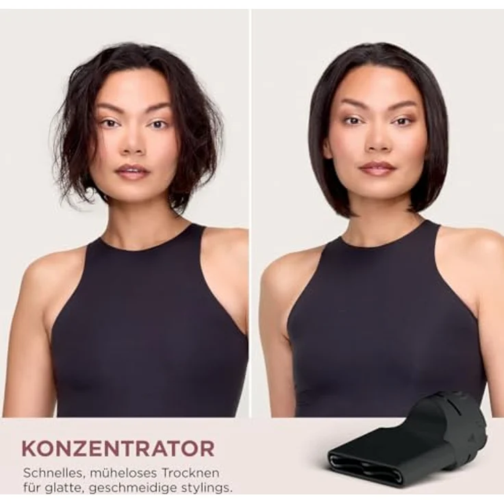 Shark SpeedStyle Pro Haartrockner, hohe Leistung & Power für glattes & welliges Haar mit Kopfhautschutz, 3 Aufsätze, leicht, keine Hitzeschäden, Schwarz HD731EU – Bild 6