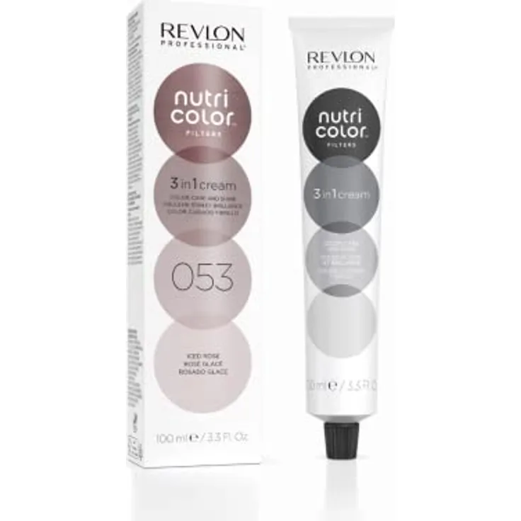 Nutri Color FILTERS – METAL-ICE FILTERS 053 Iced Rose, 100 ml, pflegende Farbmaske mit INSTA-PIC-TECHNOLOGY™, Tönungsmaske für metallische Farbergebnisse und intensive Haarnuancen