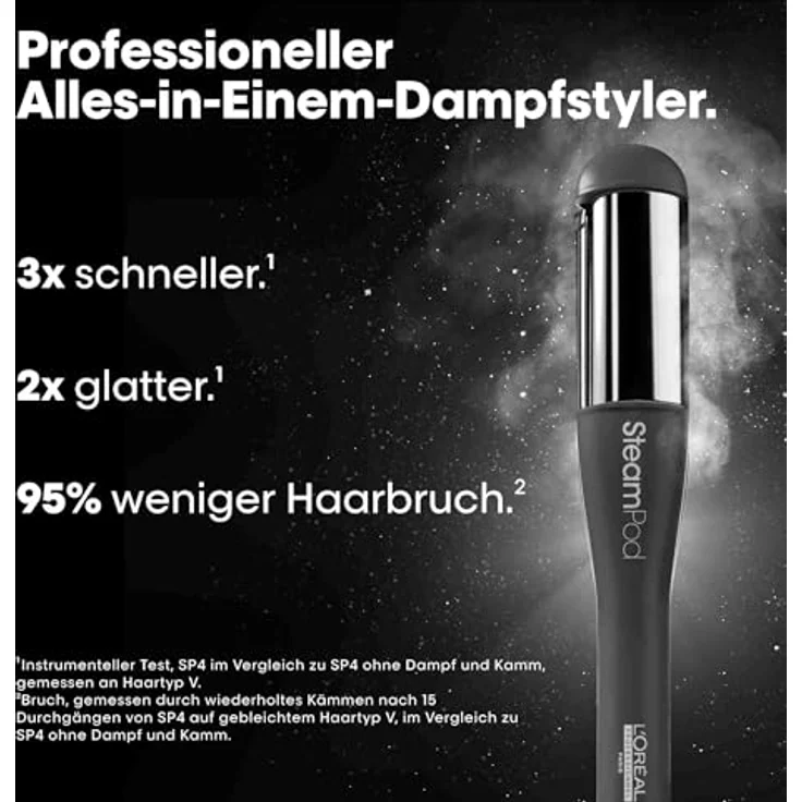 L’Oréal Professionnel Steampod 4 Meteora, Dampfglätteisen mit hoher Dampfdrucktechnologie und Temperaturregulation – Bild 2