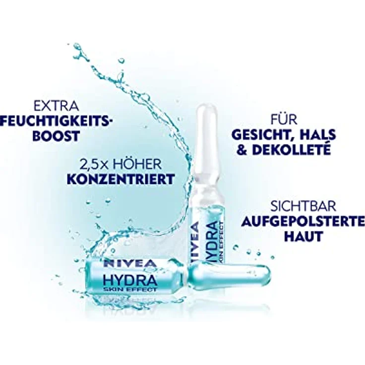 Nivea Hydra Skin Effect 7 Days Ampoule Treatment Feuchtigkeitsspendendes Gesichtsserum in Ampullen 7 ml – Bild 2