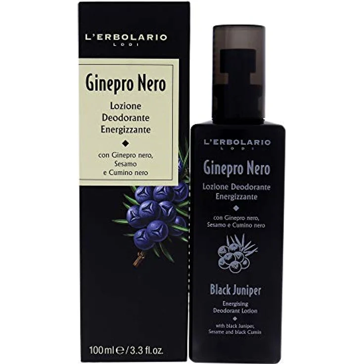L'Erbolario GINEPRO NERO Energiespendende Deo Lotion , 1er Pack (1 x 100 ml) – Bild 1