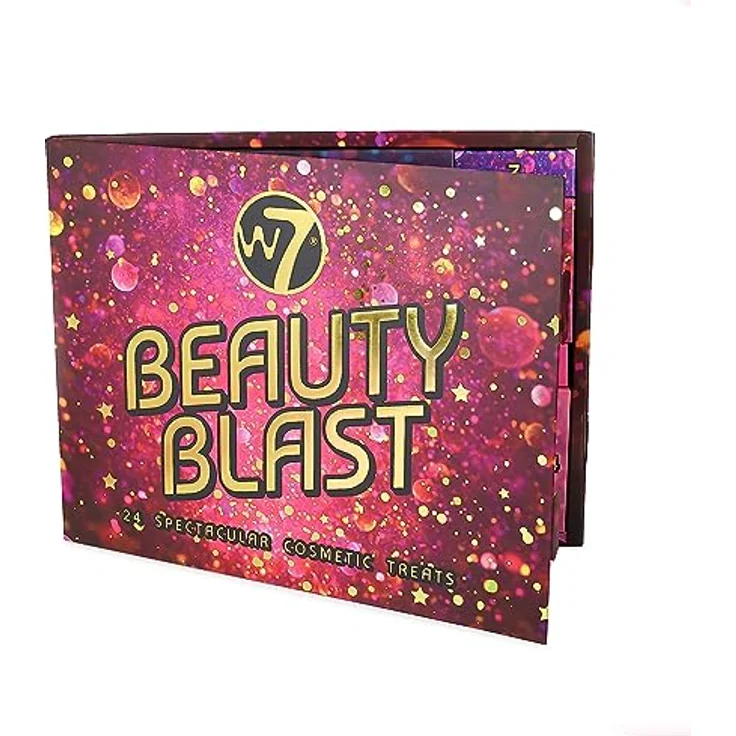 W7 Beauty Blast Adventskalender 2023-24 einzeln verpackte, hochwertige Makeup- und Kosmetiküberraschungen zu Weihnachten - Frei von Tierversuchen, Weihnachtsgeschenke für Teenager und Mädchen – Bild 1