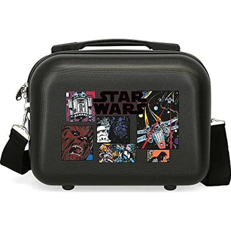 Star Wars Galactic Team Anpassbarer Kulturbeutel mit schwarzem Schultergurt 29 x 21 x 15 cm starres ABS 9,14 l 0,6 kg
