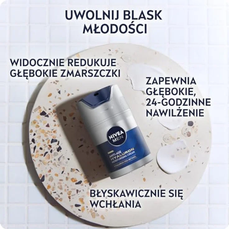 Nivea Men Hyaluron Anti-Age SPF15 Feuchtigkeitsspendende Anti-Aging-Creme 50 ml für Männer – Bild 3