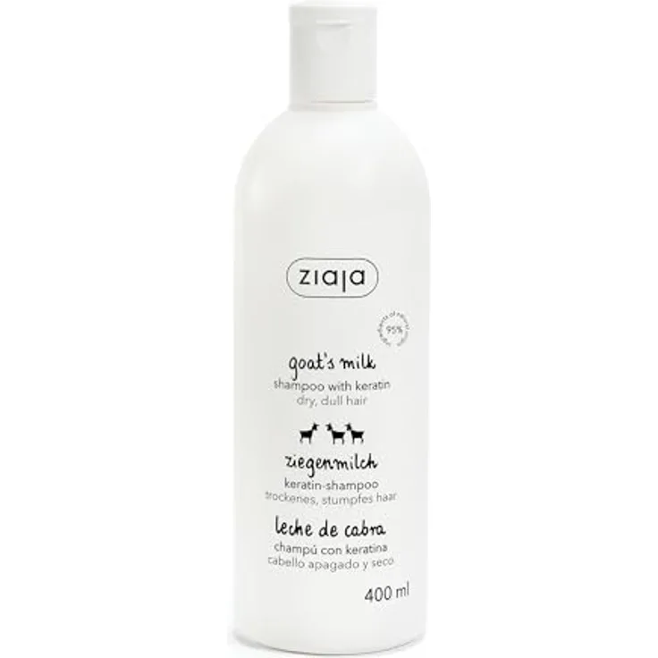 Ziaja Goat's Milk Shampoo, stärkendes Shampoo für trockenes und beschädigtes Haar, 400 ml