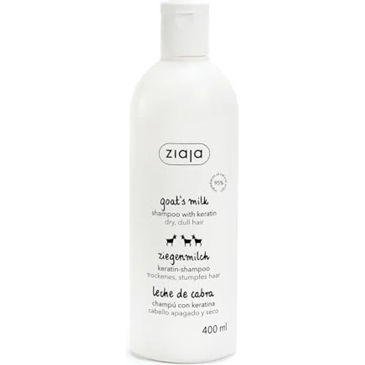 Ziaja Goat's Milk Shampoo, stärkendes Shampoo für trockenes und beschädigtes Haar, 400 ml – Bild 1