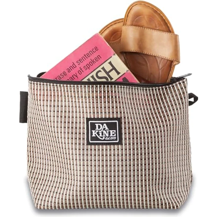 Dakine Necessaire Packtasche 32 cm, Braun, Grau, Weiß, strapazierfähiges PVC, 8 l – Bild 4