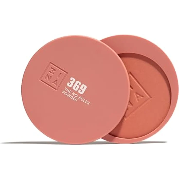 3INA The No-Rules Powder, multifunktionales Make-up für Augen, Lippen und Gesicht, Farbton 369 - Peach pink, matte, 8 g – Bild 1