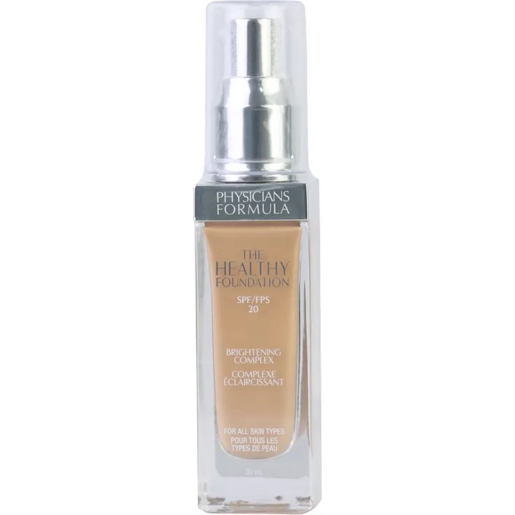 Physicians Formula The Healthy Foundation, auffrischende Make-up Creme mit SPF 20, Farbton Medium Warm 2, 30 ml