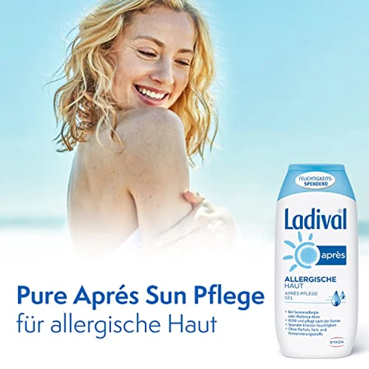 Ladival Allergische Haut Après Sun Gel – Parfümfreies After Sun Gel für Allergiker – feuchtigkeitsspendend und kühlend – ohne Farb- und Konservierungsstoffe – 200 ml – Bild 2