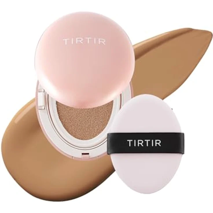 TIRTIR Minigröße All Cover Pink Cushion Foundation, 72 Stunden Haltbarkeit, 0,15 Fl Oz, Farbe 31N French Beige – Bild 1