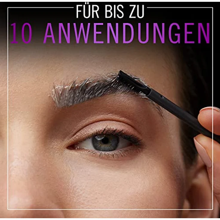 Syoss Augenbrauen Kit Augenbrauenfarbe 4-1 Dunkelbraun Stufe 3 (17 ml), Augenbrauen färben für einen natürlichen Look und ein langanhaltendes Ergebnis – Bild 4