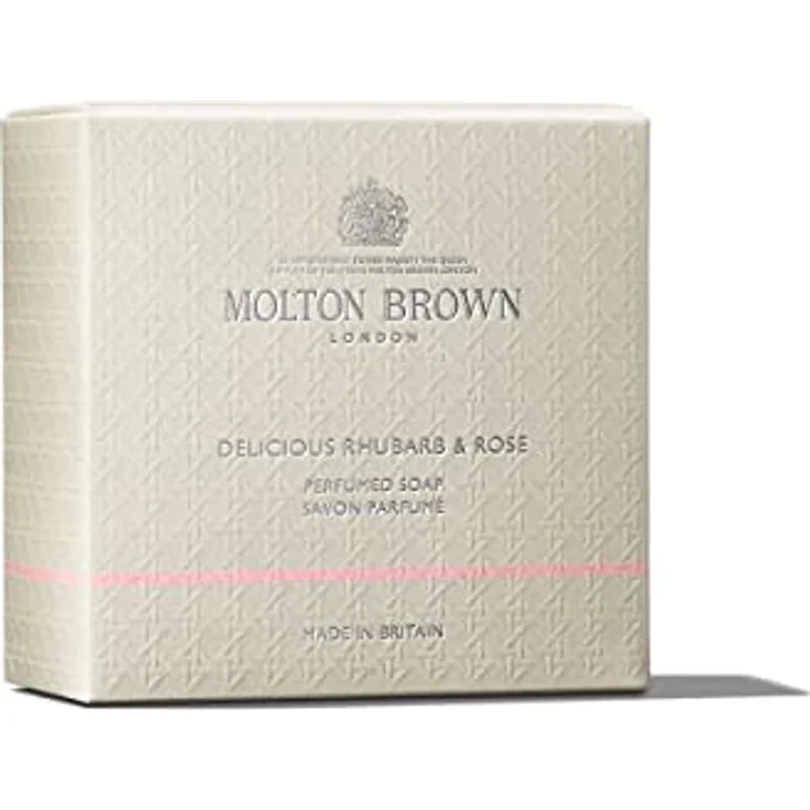 Molton Brown Delicious Rhubarb & Rose Parfümierte Seife 150 g, blumig-fruchtiger Duft, feuchtigkeitsspendend – Bild 3