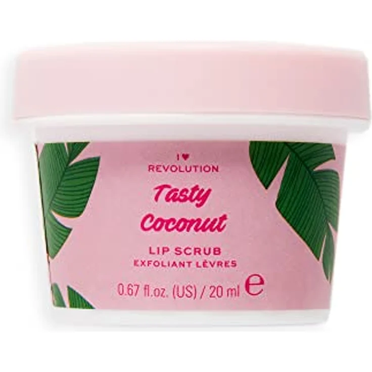 Makeup Revolution I Heart Revolution Tasty Coconut Lip Scrub, Lippenpeeling für weiche Lippen, vegan und tierversuchsfrei, 20 ml – Bild 2