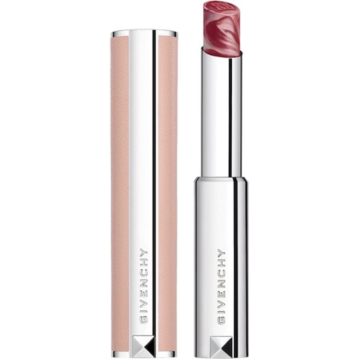 GIVENCHY Le Rose Perfecto Lippenbalsam, 2,8 g, intensive Farbe mit Rosenöl und Hyaluronsäure, beige-rosa