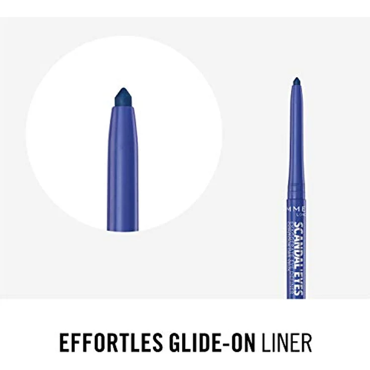 Rimmel ScandalEyes Exaggerate, automatischer Konturstift, wasserfest, Farbton 004 Cobalt Blue, 0,35 g – Bild 8