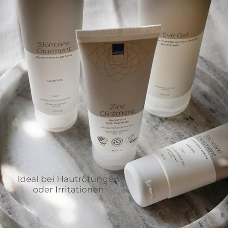 ABENA Zinksalbe, 100 ml, Schutzcreme mit 20% Zinkoxid, schnell einziehend – Bild 5