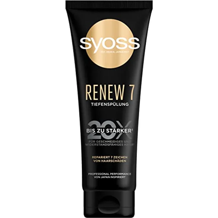 Syoss Tiefenspülung Renew 7 (250 ml), reichhaltige Spülung repariert 7 Zeichen von Haarschäden, Haarspülung für geschmeidiges & widerstandsfähiges Haar
