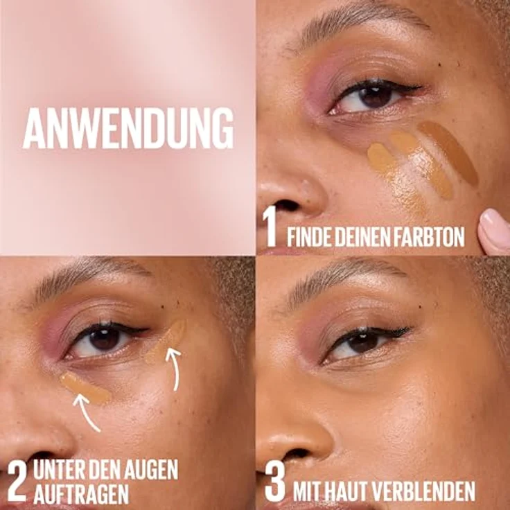 MAYBELLINE NEW YORK Lifter Concealer, aufhellender Concealer für Damen, Farbton 05, 11 ml, hochpigmentierte Formel gegen dunkle Augenringe und Unreinheiten – Bild 5