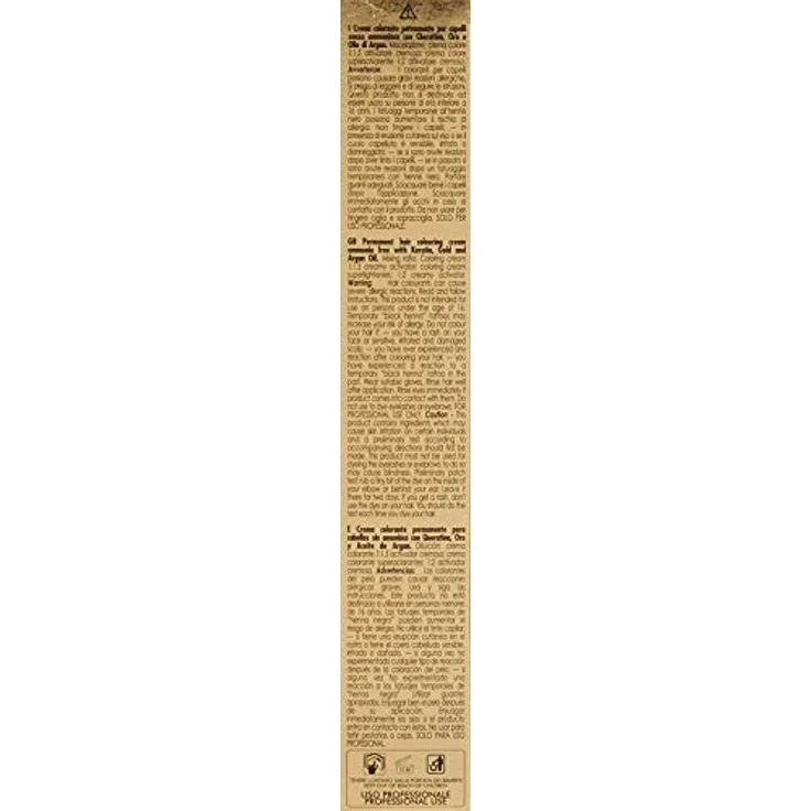 Fanola Oro Puro Therapy Color Keratin Haarfarbe 8.1 Hellblond Asch 100 ml – Bild 6