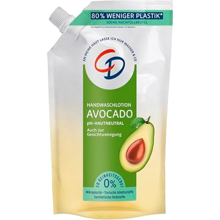 CD Waschlotion Avocado Nachfüller, Handseife mit 500ml Inhalt, 1er Pack