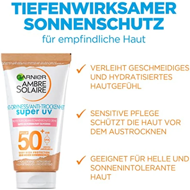 Garnier Ambre Solaire Garnier Ambre Solaire Sensitive Expert LSF50 Sonnenmilch 50 ml – Bild 2