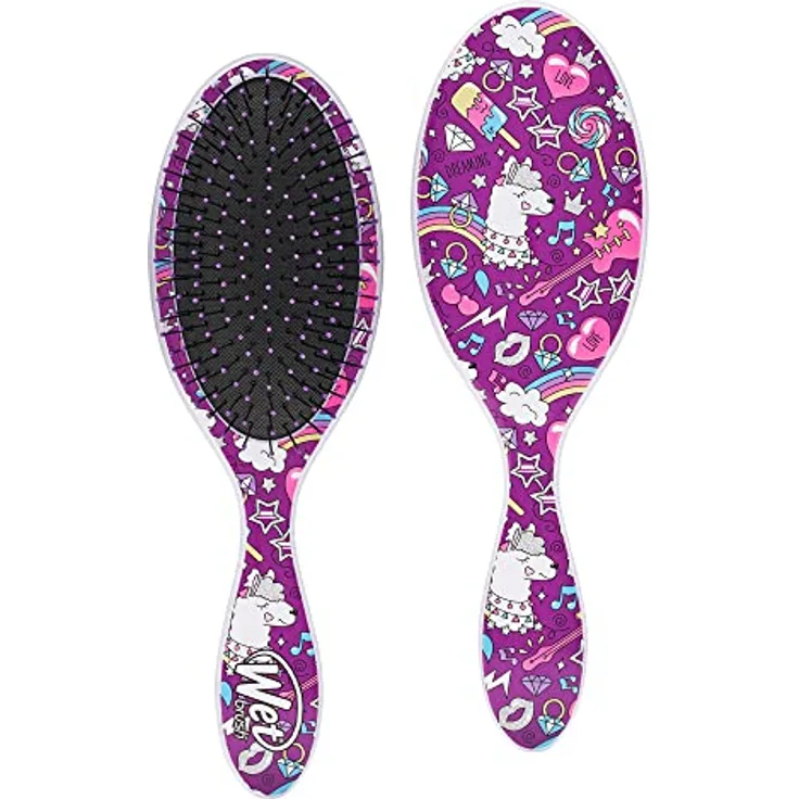 Wet Brush Original Detangler Happy Hair Llama, Haarbürste mit entwirrenden Borsten, Kunststoffgriff, 1 St.