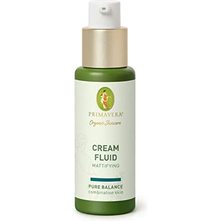PRIMAVERA Cream Fluid - Mattifying 30 ml - Naturkosmetik - Cremefluid für Ölige Haut und Mischhaut - mattiert und reguliert die Haut - vegan