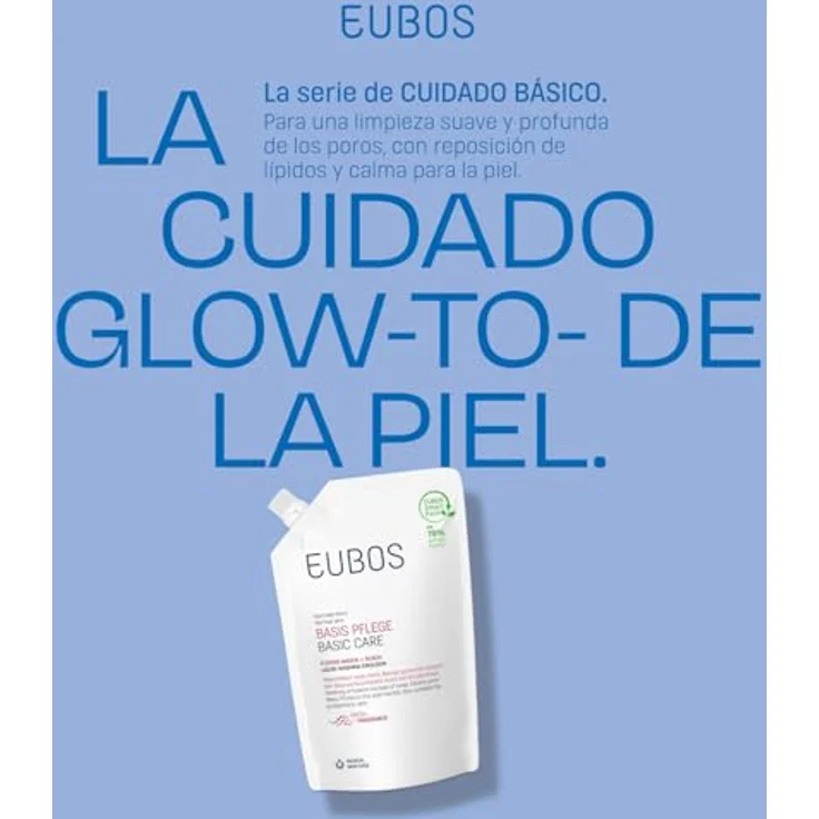 Eubos Basic Skin Care Red Waschemulsion Ersatzfüllung, Duschgel für Damen, 400 ml, feuchtigkeitsspendend mit angenehmem Duft – Bild 2