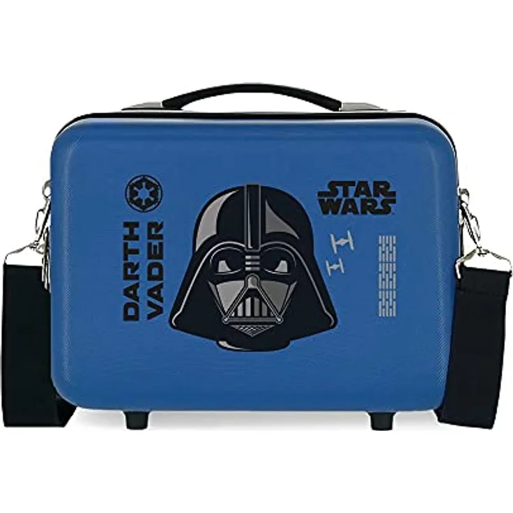 Star Wars Darth Vader Kulturbeutel, anpassbar, mit Umhängetasche, Blau, 29 x 21 x 15 cm, starr, ABS 9,14 l