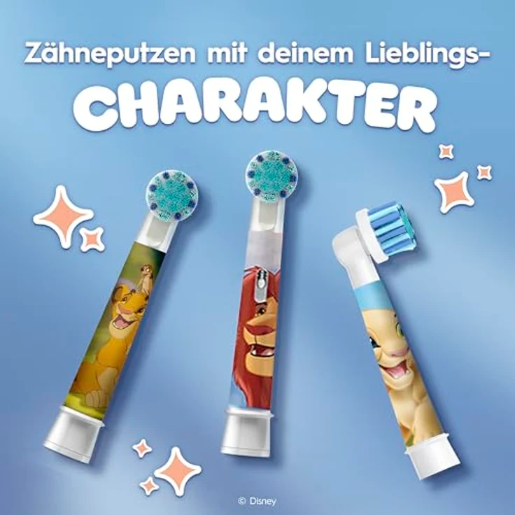 Braun Oral-B PRO Kids 3+ Aufsteckbürsten König der Löwen, 8er Pack, extra weiche Borsten für sanfte Reinigung – Bild 5