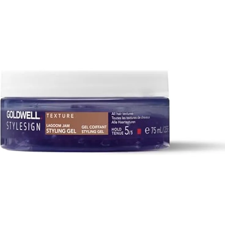 Goldwell Stylesign Texture Lagoom Jam, Styling Gel mit ultrastarkem Halt und Hochglanz für alle Haartypen, 150 ml