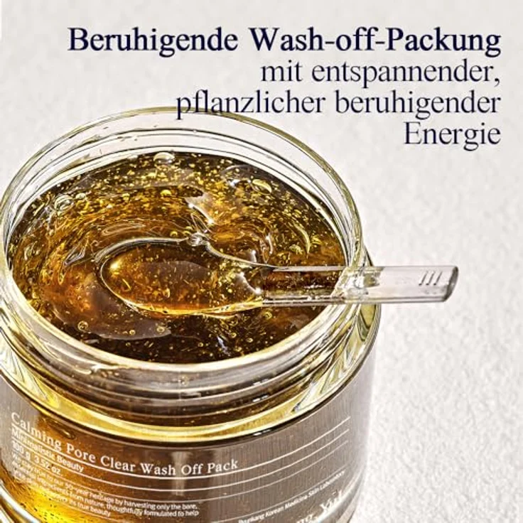 Pyunkang Yul Calming Relief Gel Wash Off Pack, Gesichtsmaske mit AHA und PHA zur Pflege abgestorbener Hautzellen, reizfrei, 100g – Bild 3