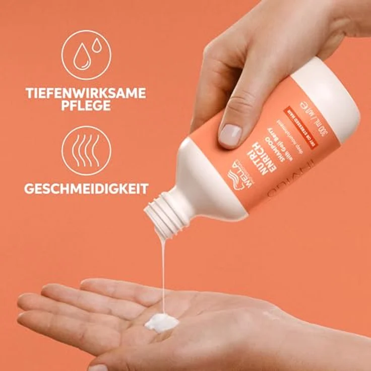 Wella Professionals Invigo Nutri Enrich Deep Nourishing Shampoo - Nährendes Shampoo für trockene Haare mit Goji-Beeren und Vitaminen - 500 ml – Bild 3
