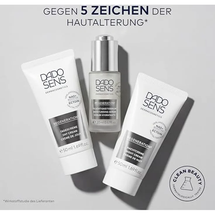 DADO SENS REGENERATION E NACHTCREME 50 ml - Regenerierende Nachtpflege mit Ectoin und NAD+ Booster, für sensible Haut, mildert Falten, Anti-Aging Wirkung – Bild 3