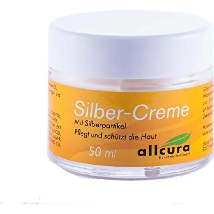 Allcura Silber Creme, 50 ml, pflegt und schützt empfindliche Haut mit natürlichen Ölen – Bild 1