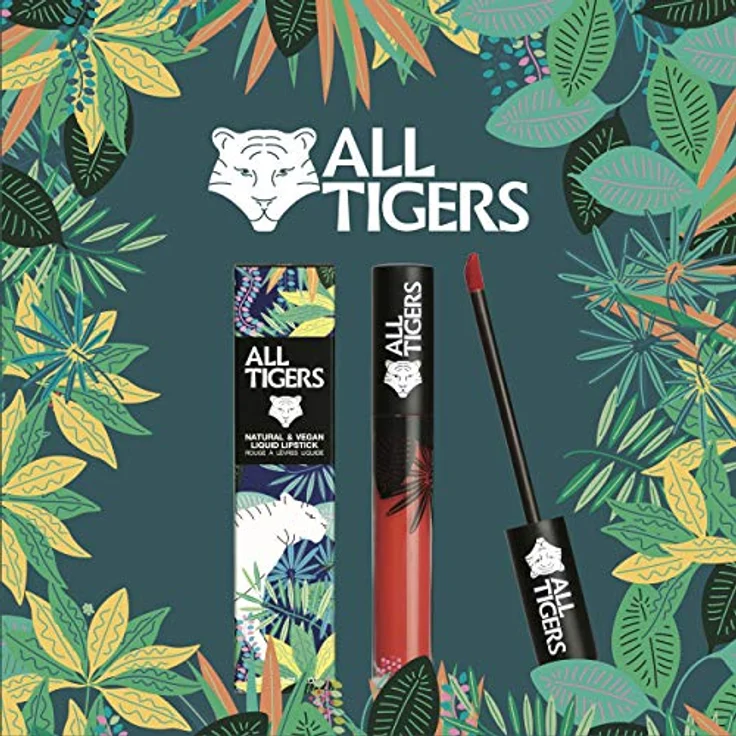 All Tigers Lippen Natural and Vegan Lipstick Lippenstift 784 Coral Pink 8 ml – Bild 10