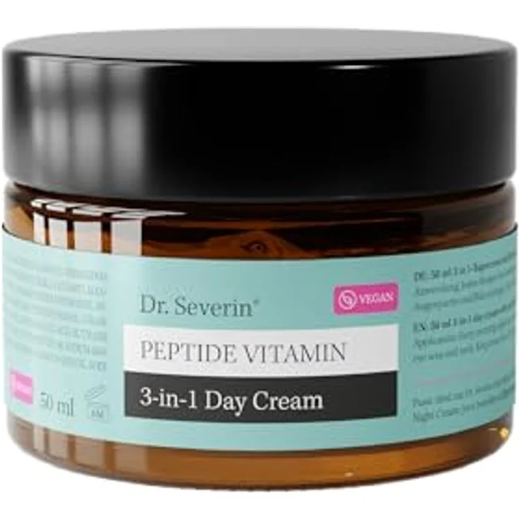 Dr. Severin Peptide Vitamin 3-in-1 Day Cream 50 ml I Vegan Retinol (Bakuchiol) I Niacinamide (Vitamin B3) I Hyaluronsäure I Lifting Effekt – Bild 2