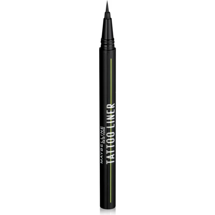 MAYBELLINE NEW YORK Tattoo Liner Ink Pen Eyeliner, wasserfester Filzstift in Black, 1 ml