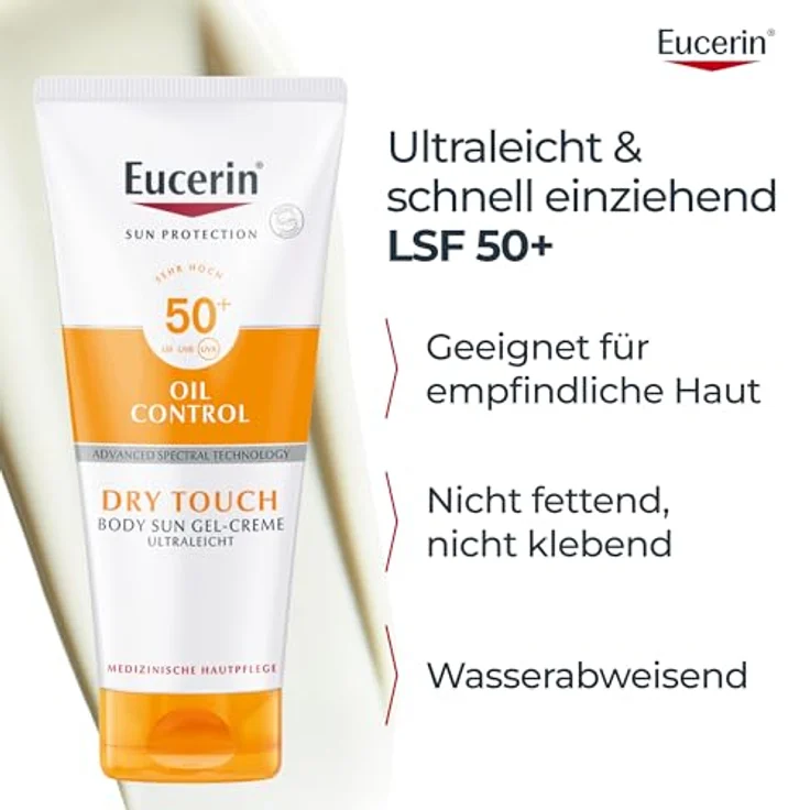 Eucerin Sun Gel-Creme Oil Control Body LSF 50+, 200 ml – Bild 7
