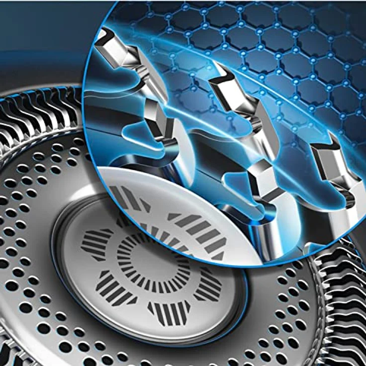 Philips SP9820-18 Elektrischer Nass- und Trockenrasierer Series 9000 Prestige mit Nano-Tech Präzisionsklingen, Präzisionstrimmer – Bild 4