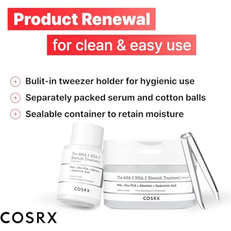 COSRX AHA 2 BHA 2 Serum, Gesichtscreme zur Behandlung von Hautunreinheiten mit 2% Glykolsäure und 2% Salicylsäure, 120 g – Bild 3