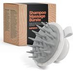 IMPERIO Shampoo-Massagebürste, Haarbürste für Tiefenreinigung und beschleunigtes Haarwachstum, mit Silikonborsten