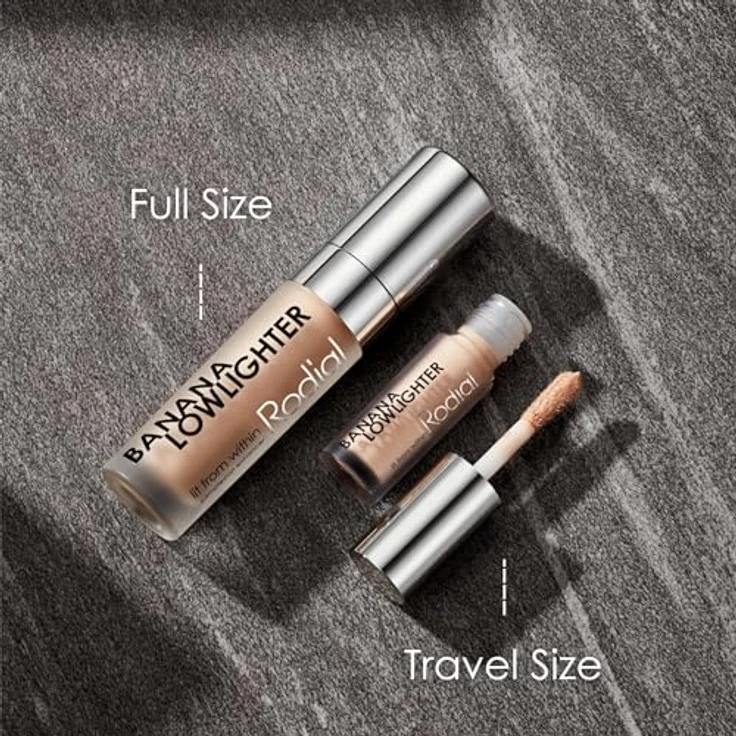 Rodial Banana Lowlighter Deluxe 1.6ml, flüssiger Concealer, gelber Unterton, feuchtigkeitsspendende Formel, Hyaluronsäure, Vitamin E, Koffein – Bild 5
