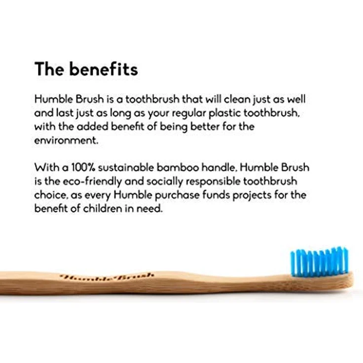 The Humble Co. Pflege Zahnpflege Humble Brush Zahnbürste Blau – Bild 3