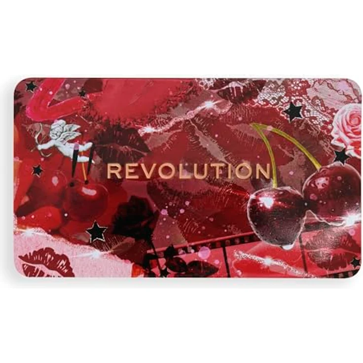 Makeup Revolution Forever Flawless Lidschatten-Palette Cherry Rebel, 18x1.1 g, intensive Pigmentierung für vielseitige Tages- und Abend-Looks – Bild 4
